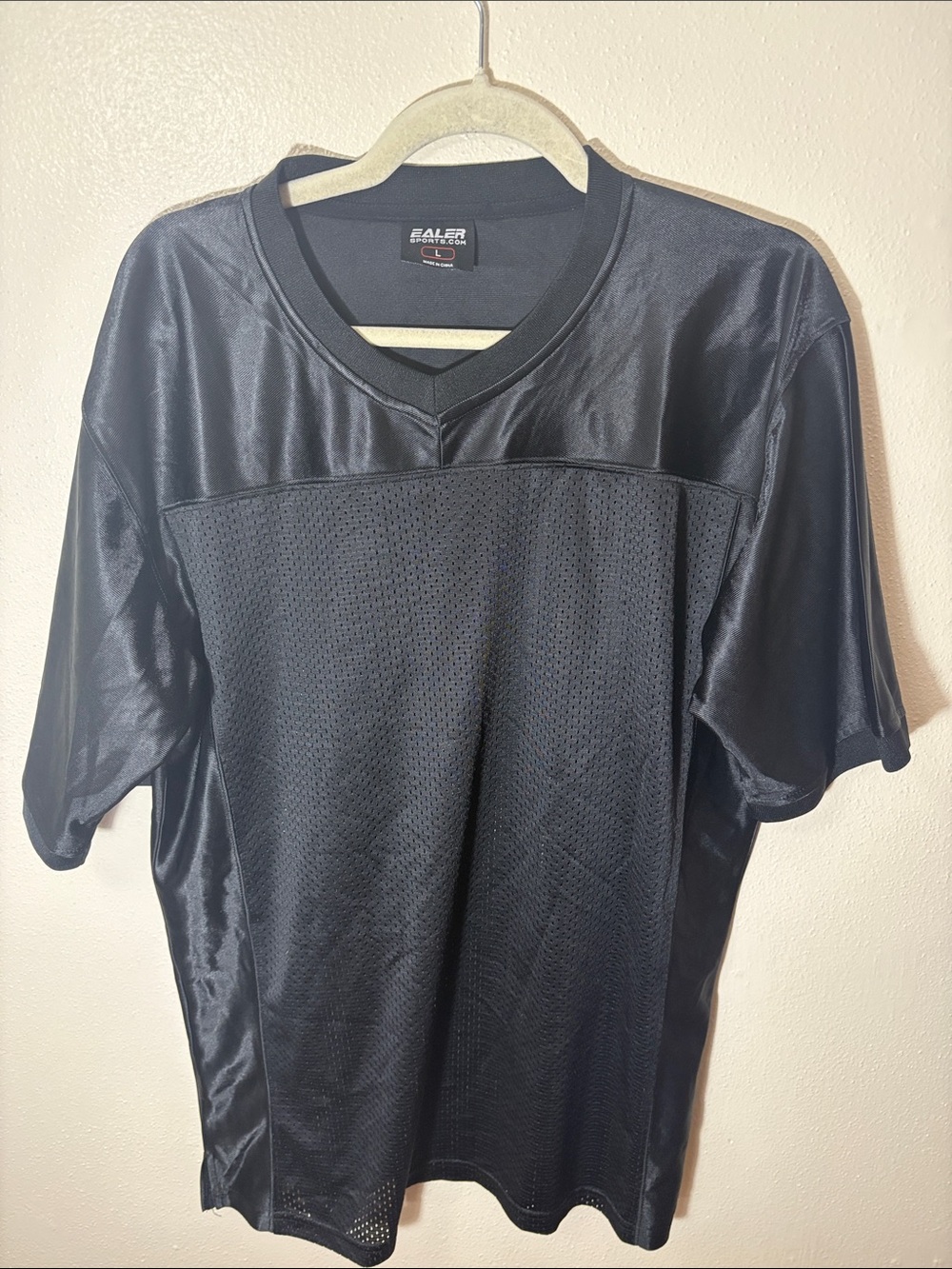 Men’s Black Performance Mesh V-Neck Jersey